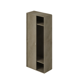 Kleiderschrank mit Schiebetüren und H212x90x43cm Tonfarbe