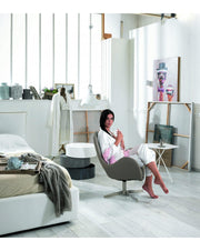 Olga -Sessel in hellgrauem Metall und STS -Metall