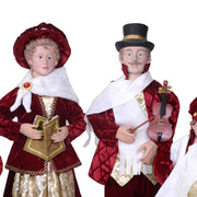 Familienfamilie Stoff Bordeaux Set 4pz CM34X22H95