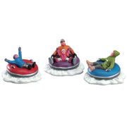 Lemax Tubing Family Set von 3 - Set von 3 Röhren für die Familie für das Weihnachtsdorf