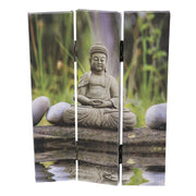 Druckschirm 3 Türen Buddha CM120,6x2,5H180
