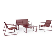 Set von 4 PCs Outdoor Lounge Markus Paprika