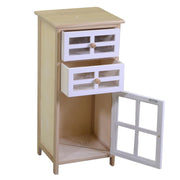 Naomi 1 Türkiste der Schubladen und 2 rechteckige natürliche Schubladen CM33X30XH72