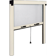 Vertikaler Rollschanzermoskitonetz für Aluminiumfenster Elfenbeinfarbe CM 140x170