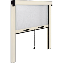 Vertikaler Rollschanzermoskitonetz für Aluminiumfenster Elfenbeinfarbe CM 140x170