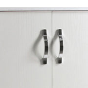 Mehrzweck weißer Schuhgarderobe in ENNOLTLED Holz 2 Türen H130x71x38