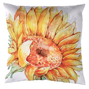 Stoffkissen mit weißer Sonnenblume CM43X43
