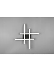 Moderne Deckenlampenroute schwarze 4 LEDs 4000k Trio Lighting -Zauberstäbe