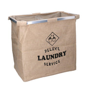 Cestone Stoff Beige Bag Doppelklapper 54x34.5H50,5 cm