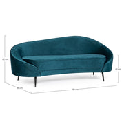 2 -seerer Sofa Seraphin Deep Velvet Effekt