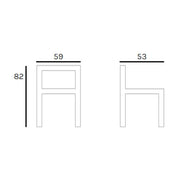 Schöner Polypropylenstuhl resistent gegen UV -Strahlen und Luftfeuchtigkeit L59 x P53 x H82