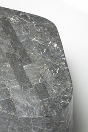 Moderner grauer Steintisch 100 x 52 x H 28 cm