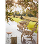 Outdoor -Sofa in Rattan zwei Sitze Clarita 119x83x H87 cm