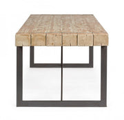 Garrett Urban Industrial Table mit Holzoberteil