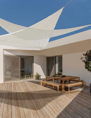 Schattensegeltri. Natural 5x5