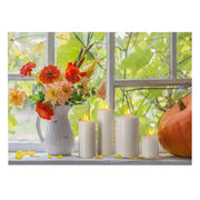 LED -Gerüst rechteckige weiße Blume CM40x30x1.8