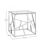 Rayan Cube Tabelle 55x55 x 55H CM