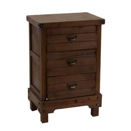 Basis -Mobilfunk mit 3 Walnussschubladen 50x35xh. 76 cm