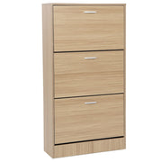 3 -Door -Schuhregale in brauner Farbe