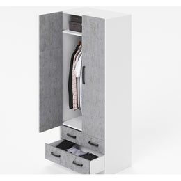 2 -Door -Garderobe mit Schubladen H.210