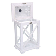 Lanterna Wood Metall Rechteckiges Metall CM23X17H45