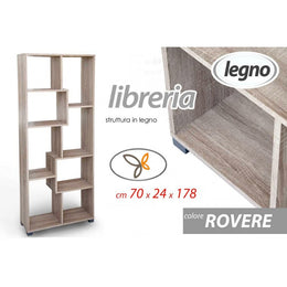 Design Bücherregalzimmer Rovere 70 x 24 x 178 H cm cm