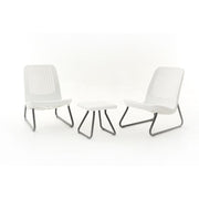 Externe Set Balkon Bistro Keter Weiß Möbel Gartenmöbel