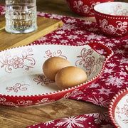 Pirophil 30,5x19,5 cm in rotem Porzellan