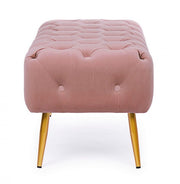 Rosa Pouf Möbelbank mit Beinen 103 x46x40h cm