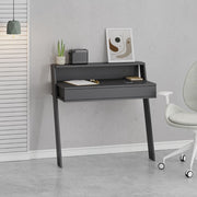 Anthrazit -Feiglingwand Desk mit 94 cm Schublade.