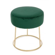 Pouf Clarissa Green Gold 35 x 40 h cm