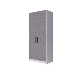 Kleiderschrank ohne Schubladen Betonfarbe H210x90x52 cm
