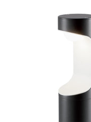 Outdoor -Lampe im sterben -cast -Aluminium mit Opallautsprecher - 9W - 1155 Lumen - Klasse E - 4000 ° K Graphit