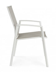 Gartenmöbelstuhl mit Kreuzfahrt weiße Armlehne