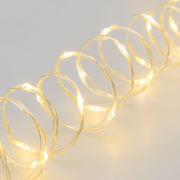 500 mikrolierte Kettenspule 25m heißes weißes transparentes Silberkabel