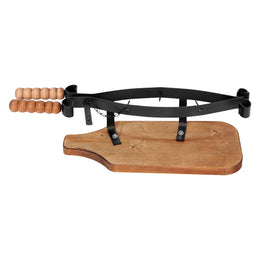 Griffhalter in Holz und Schmiedeeisen und Eisen