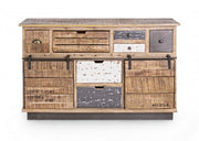 Credenka 2 Türen 7 Schubladen Tudor 125x37x80h cm