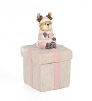 4x Dekoration Blanca Pink Box H14.5