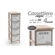Mehrzweck 4 Schubladen Schubladen Home CM 26 x 32 x 80 h