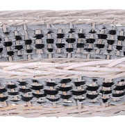 Cesta Wicker Wicker Oval Blue Verflechtung CM67/75x42H12