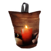 Stoffhahn braune LED -Kerzen CM11H19