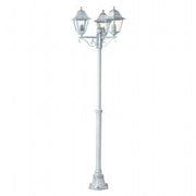 Die -cast -Aluminium -Teleskopstange mit transparenten Glaslautsprechern - maximale Lampen 170 mm - Höhe - Biancaargento Biancure Land Fixing Dreieck