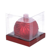 Rote Kugel Paraffin Kerze CM Ø9H9