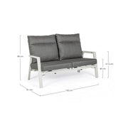 2 -seerer -Sofa im Freien 152x81x98H CM