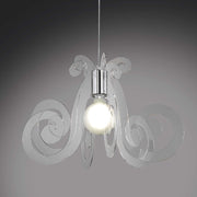 Hängebersleuchter im Plexiglas Mizar Transparenten Durchmesser 64x H41 cm