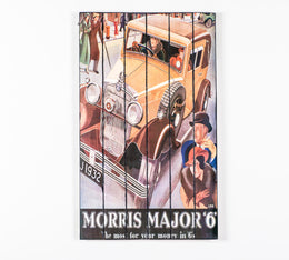 Druck auf Holz mit mehrfarbigen Leinwand 60x100 cm