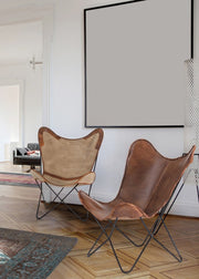 Eaton Beige Ledersess