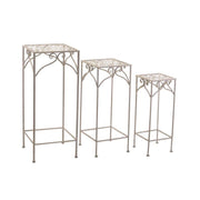 Jessica White Metallsäule Pinsel 1-3 quadratisch hoch CM30x30H73