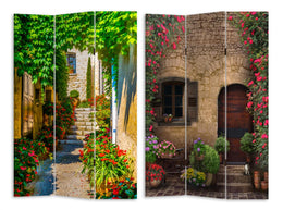 Drucken Bildschirm 3 Türen Treppe mit Blumen CM120.6x2.5H180