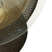 Black Metall -Tisch mit Tondocmø51H45 -Lampe